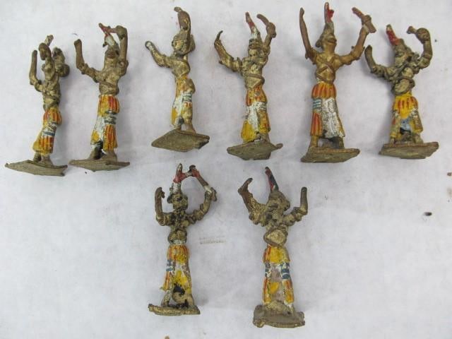 (8) Cast Brass 3" Masai Warriors (1 of 5)