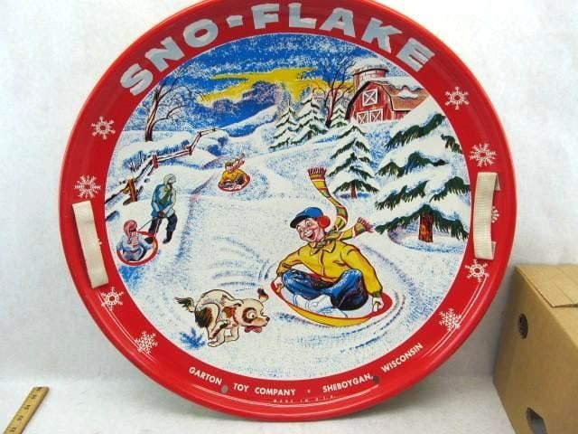 Garton Toy Sno-Flake Flying Saucer: 26", Mint Condition