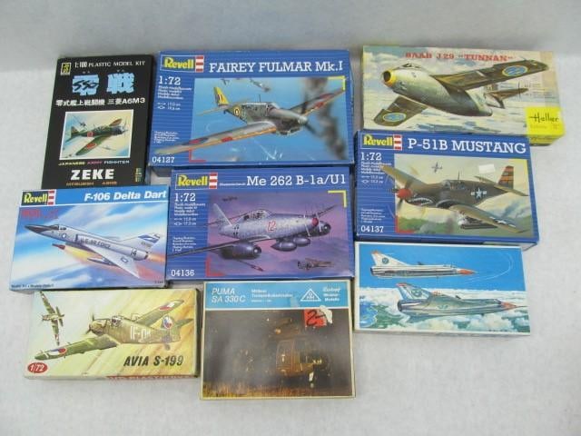(9) Asst. Plastic Model Aircraft Kits (1 of 4)