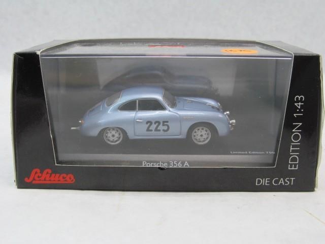 Porsche 356 A #225: 1:43 Scale; Blue, Schuco, 450256500, 1 of 750