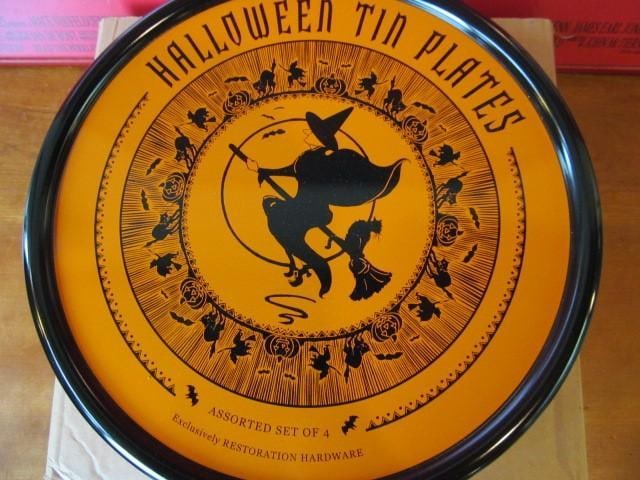 Restoration Hardware Tin Halloween Plates (1 of 5)