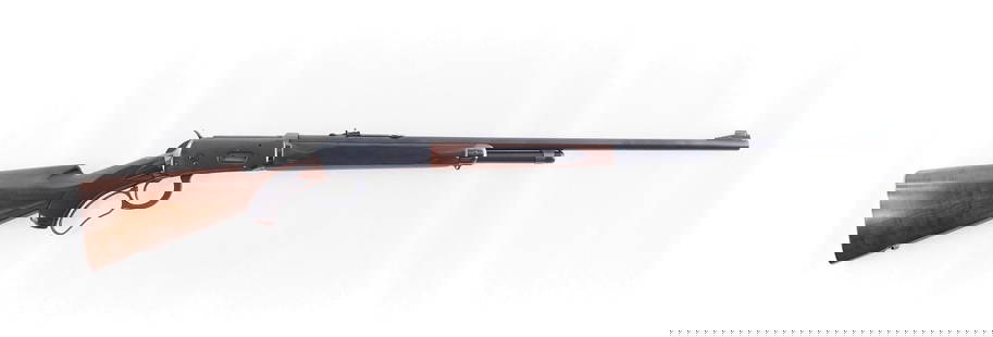 Winchester Model 64 Deluxe Lever Action Rifle: s.n. 1147294, .30 WCF, 24" tapered round barrel, half magazine, checkered wrist and forend. This rifle is absolutely beautiful, having a complete Turnbull restoration in 2014. It looks like it just