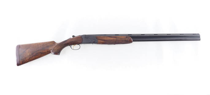 Beretta Orvis Special Magnum Waterfowl Over/Under Shotgun: s.n. E83786B 12 Ga., 28" ventilated rib barrels, 3" chambers, modified and full chokes, single selective trigger, ejectors, highly figured checkered walnut stock and forend, 14.25" l.o.p. Modern (25-0