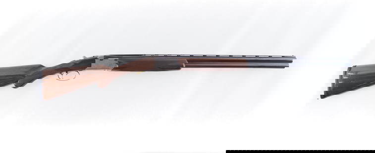 Weatherby Orion Over/Under Shotgun: s.n. 004956, 20 Ga., 26" ventilated rib barrels, 3" chambers, skeet and improved choke tubes, single trigger, ejectors, scroll and game bird engraved frame, checkered stock and forend, 14" l.o.p.