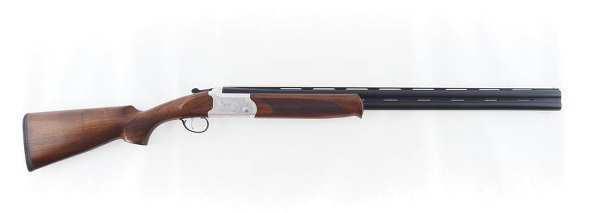 ATI KOFS Cavalry SX Over/Under Shotgun: s.n. 14040194, 12 Ga., 28" ventilated rib barrels, 3" chambers, (5) assorted choke tubes, single selective trigger, extractors, game bird and scroll engraved frame, checkered stock and forend, 14.25"
