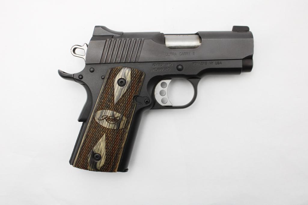 Kimber Ultra Carry II Semi-Automatic Pistol: s.n. KU86020, .45 ACP, with (2) Kimber magazines, like new in the factory case. Modern (25-0280)
