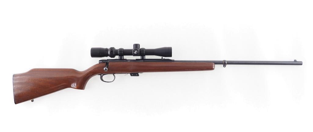 Remington Model 581 Bolt Action Rifle: s.n. 48872, .22 S-L-LR, 24" barrel, with Bushnell 3-9X scope and (1) magazine. Overall good condition with a few minor blemishes. Modern (25-0268)