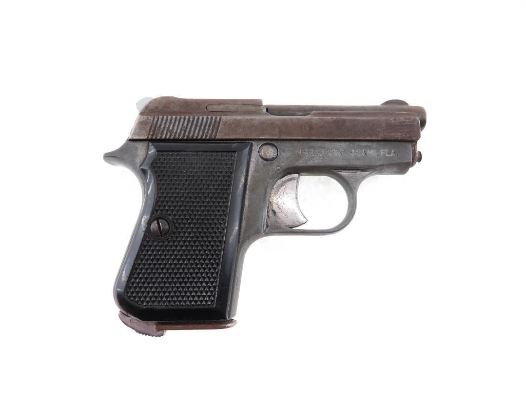 F.I.E. Titan Semi-Automatic Pistol: s.n. A93309, .25 Auto. Fair condition with surface rust and finish wear, with (1) magazine. Modern (24-0482)