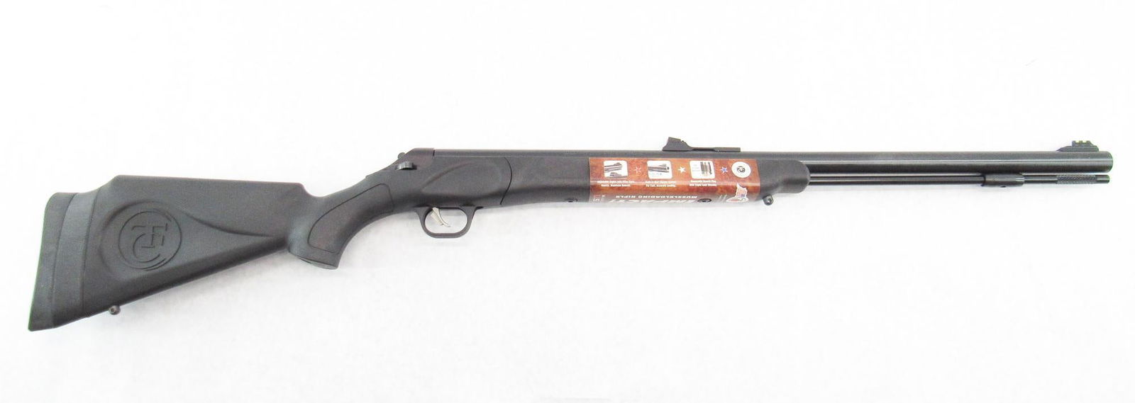 Thompson/Center Impact Inline Muzzleloading Rifle: s.n. 28168, .50 Cal., with 26" round barrel and synthetic stock. Appears new in the box. Exempt