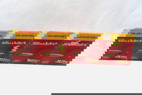 (40) Sellier & Bellot .338 Lapua Magnum Cartridges: (40) Sellier & Bellot .338 Lapua Magnum Cartridges 
