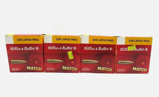 (30) Sellier & Bellot .338 Lapua Magnum Cartridges: (30) Sellier & Bellot .338 Lapua Magnum Cartridges 