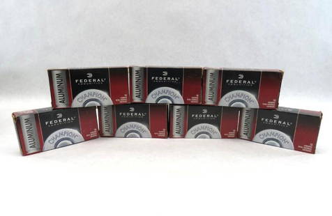 (350) Federal 9mm Luger Cartridges: 115 Gr. FMJ, aluminum case 