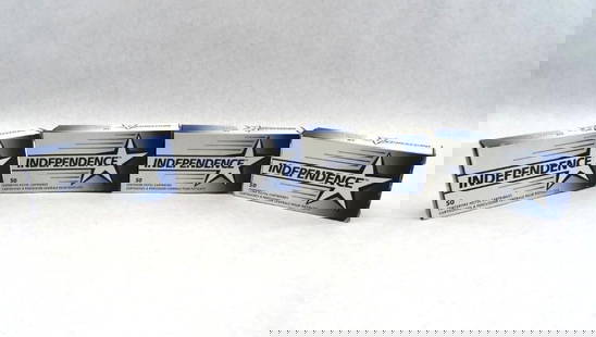 (200) Independence 9mm Luger Cartridges: 115 Gr. FMJ 