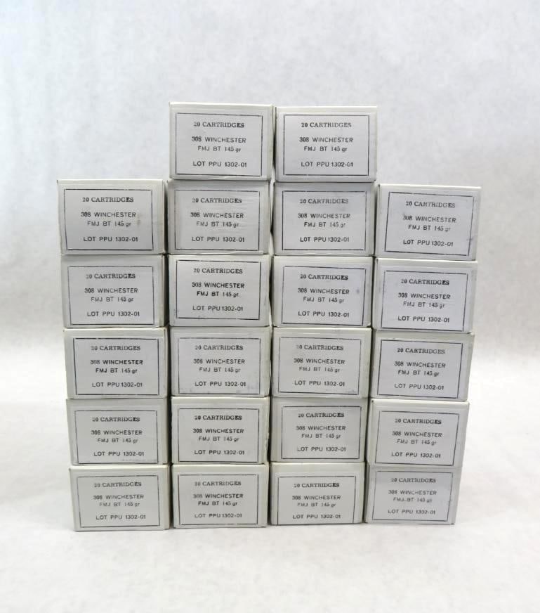 (440) PPU .308 Winchester Cartridges (1 of 2)