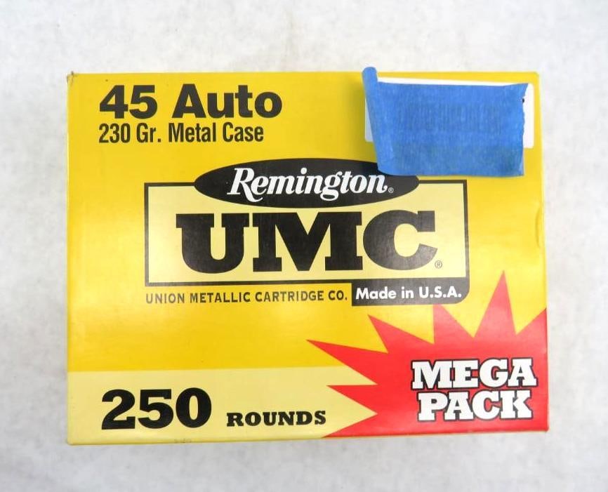 (250) Remington UMC .45 ACP Cartridges: 230 Gr
