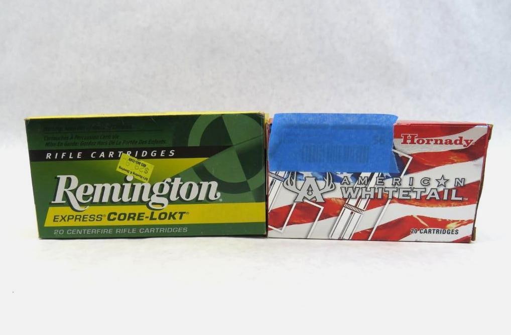 (36) 7mm-08 Cartridges: Remington & Hornady