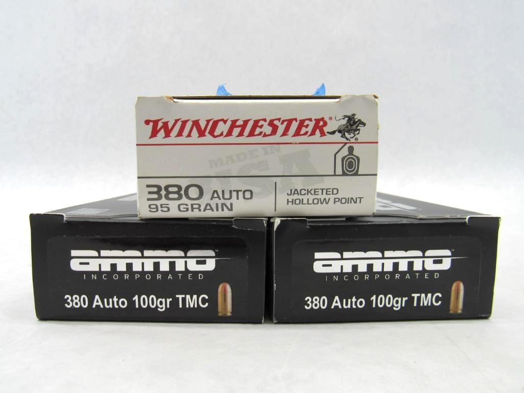 (133) .380 Auto Cartridges: Winchester & Ammo Inc.