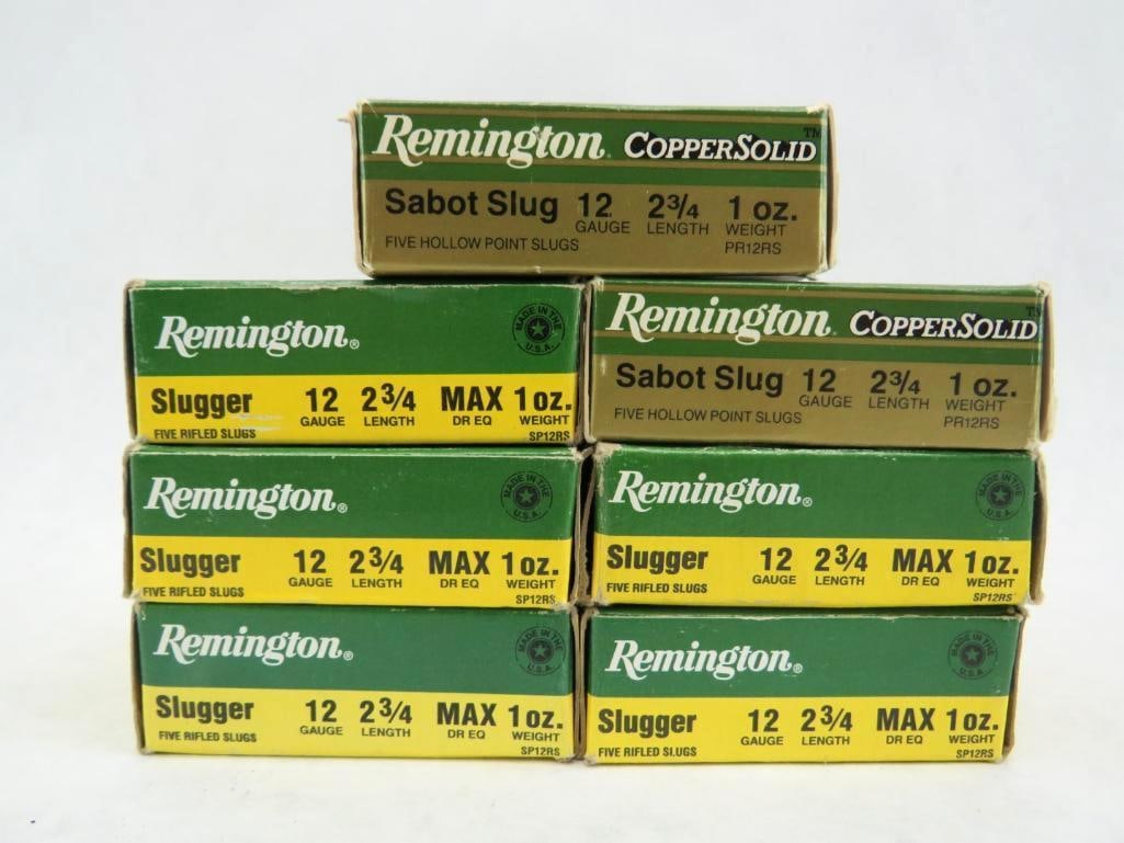 (35) Remington 12 Ga. Slug Shotgun Shells (1 of 3)