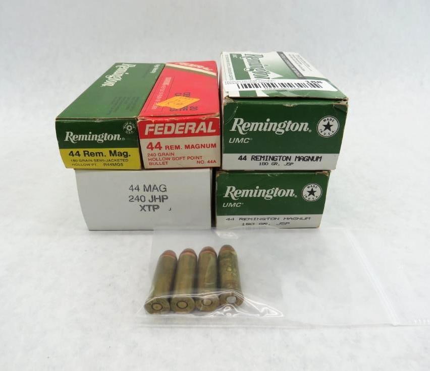 (194) .44 Remington Magnum Cartridges: some boxes are mixed
