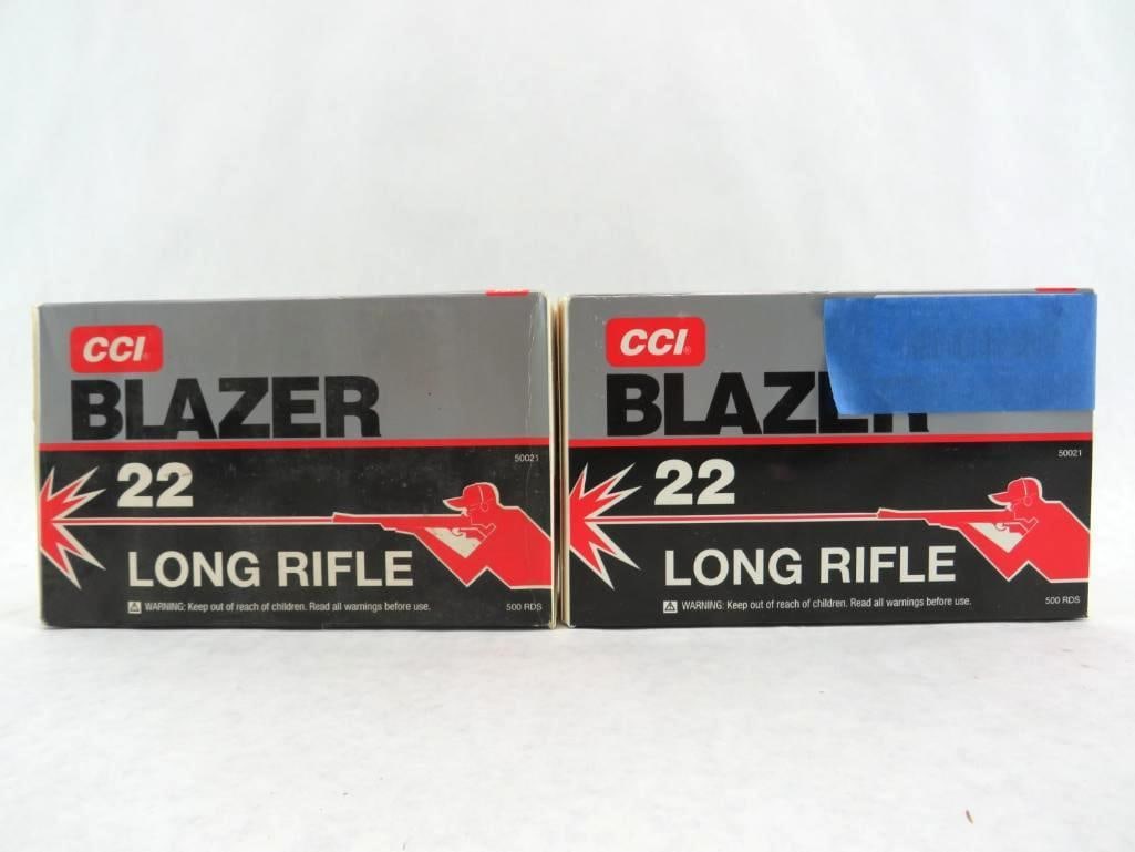 (1000) CCI Blazer .22 LR Cartridges (1 of 4)