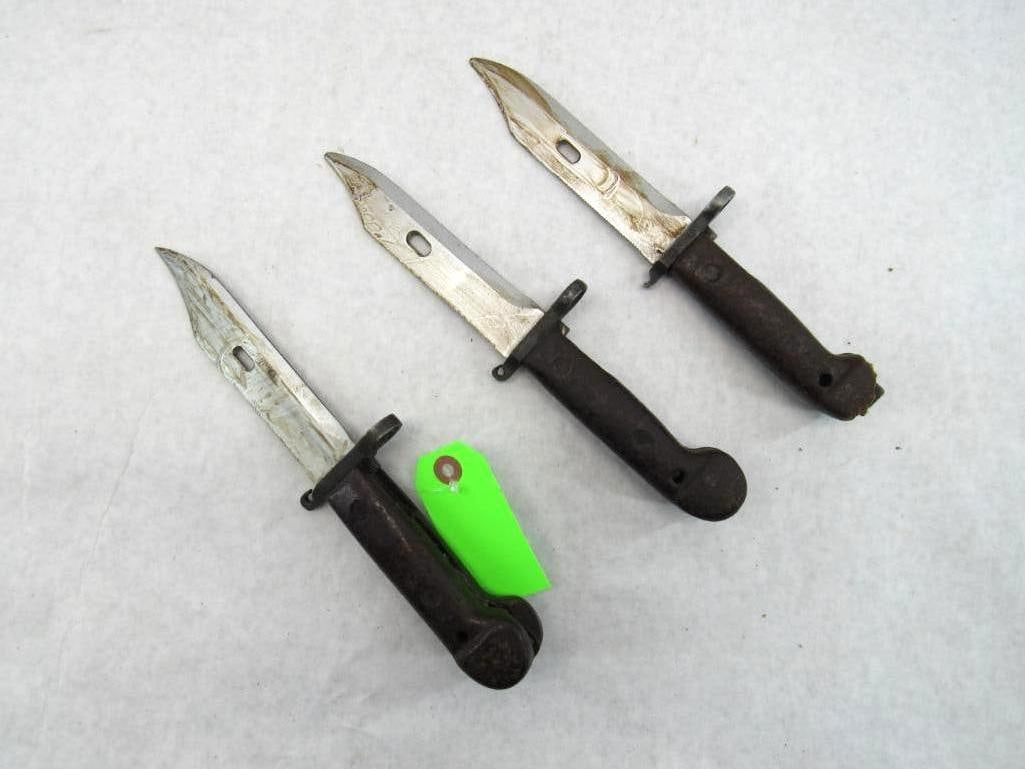 (3) Romanian MD63 Bayonets: (3) Romanian MD63 Bayonets