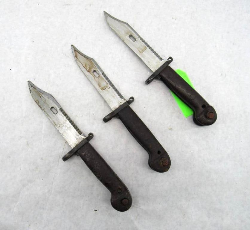 (3) Romanian MD63 Bayonets: (3) Romanian MD63 Bayonets