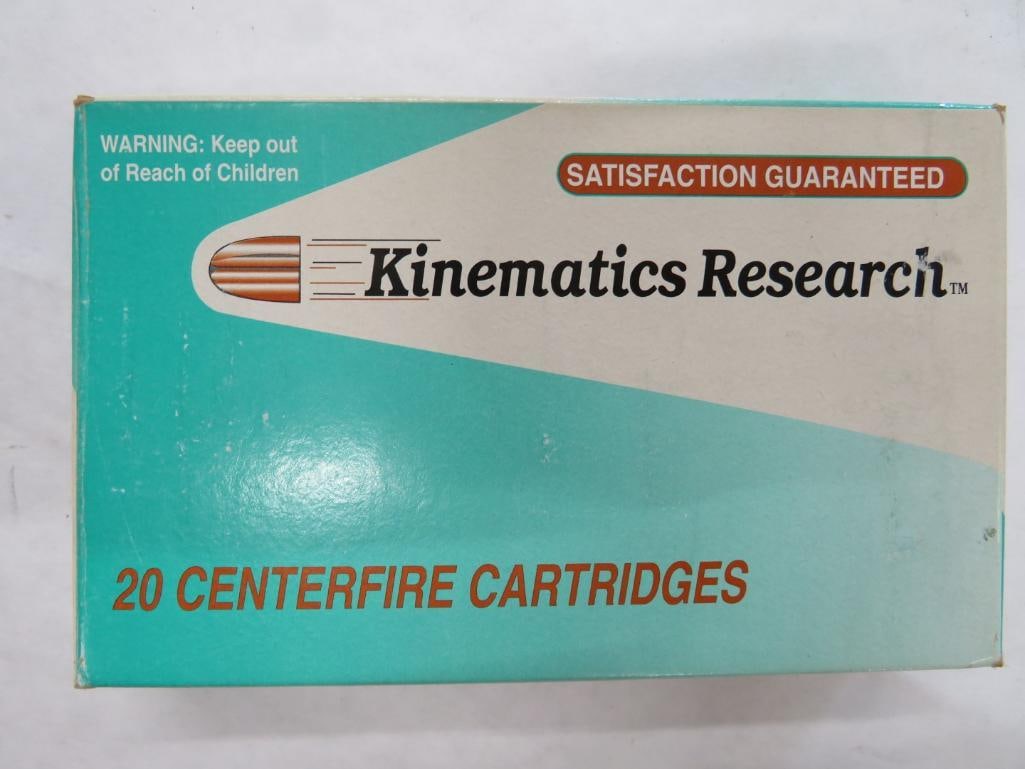 Box of Kinematics Research .45-70 Cartridges: Box of Kinematics Research .45-70 Cartridges