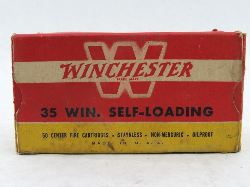 Box of Winchester .35 Winchester Self-Loading Cartridges (1 of 4)