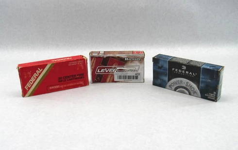 (3) Boxes of .35 Remington Cartridges: (3) Boxes of .35 Remington Cartridges