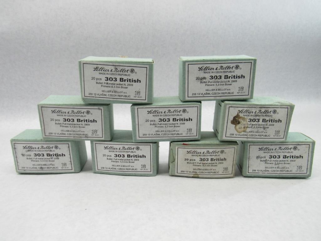 (180) Sellier & Bellot .303 British Cartridges: (180) Sellier & Bellot .303 British Cartridges