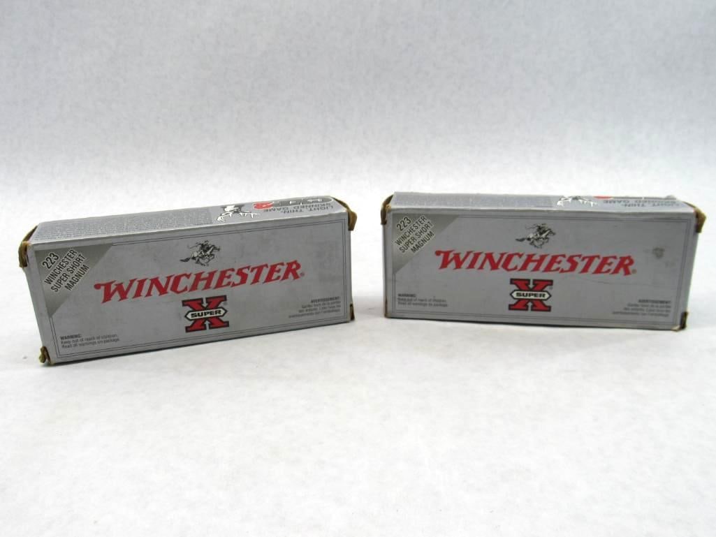 (40) Winchester .223 WSSM Cartridges: (40) Winchester .223 WSSM Cartridges