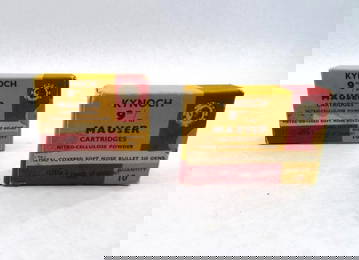 (2) Boxes of Kynoch 9mm Mauser Cartridges
