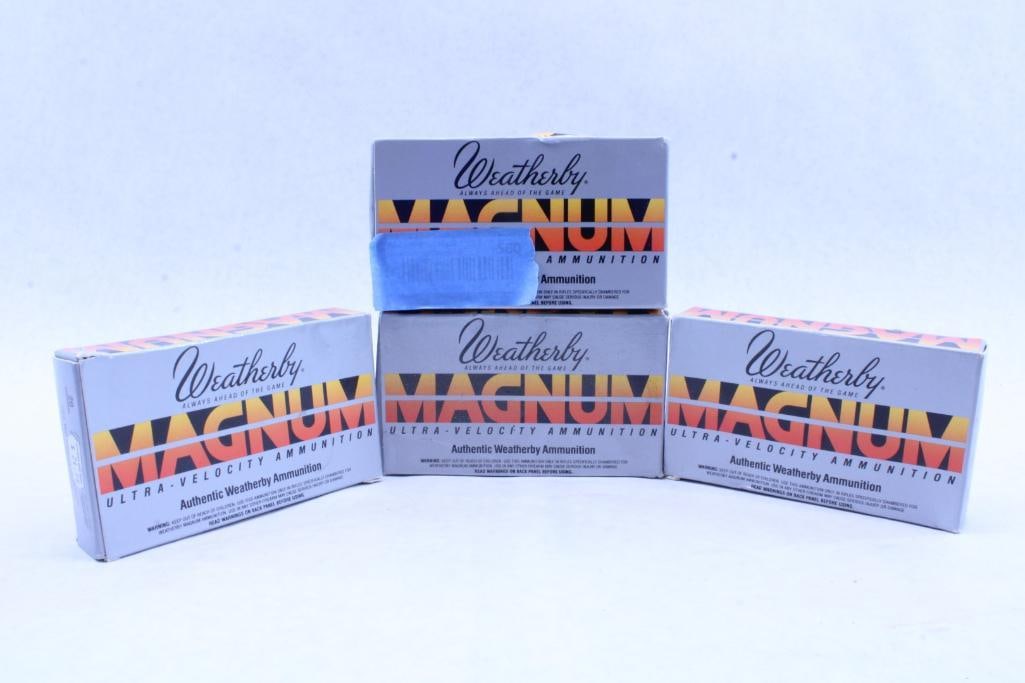 (4) Boxes of Weatherby .224 Weatherby Magnum Brass: (4) Boxes of Weatherby .224 Weatherby Magnum Brass