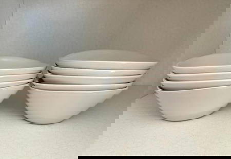 (9) Simon Pearce Oval Bowls: 6.25" x 7"