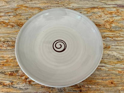 Simon Pearce Terracotta Glazed Bowl: 15.5" dia
