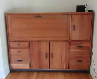 Design Within Reach Cherry Credenza Desk: 67"x22.5"x50.75"