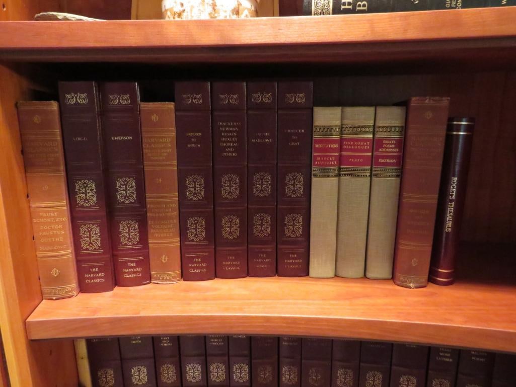 (22) +/- Asst. Leatherbound & Other Books: only books are included.
