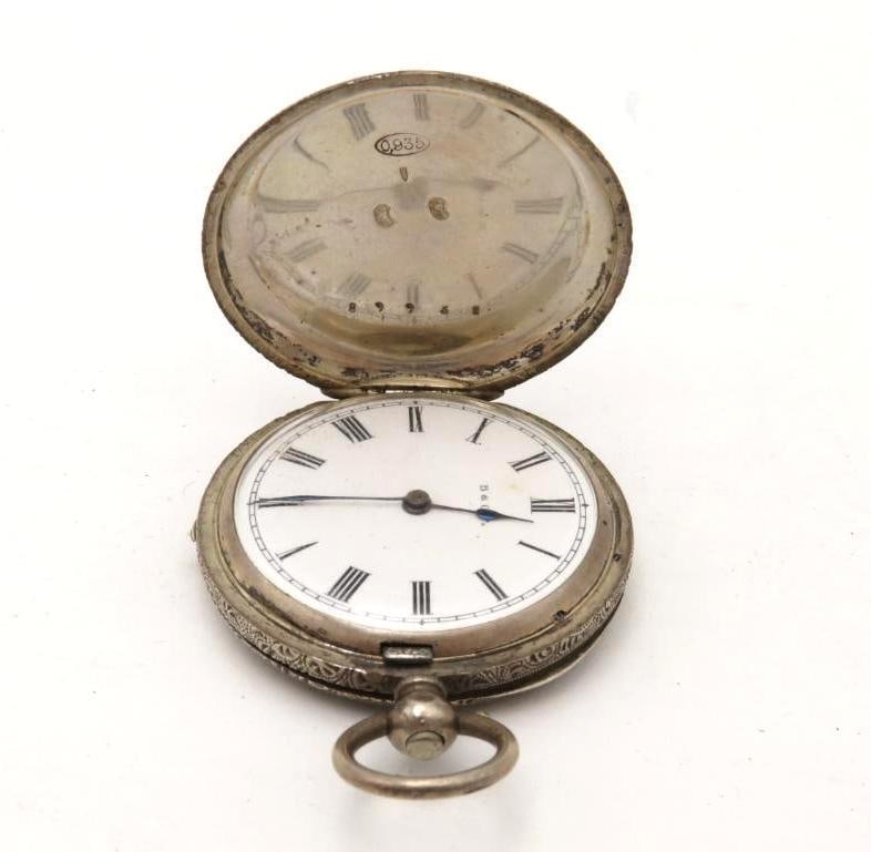 Antique B & C .935 Silver Case Pocket Watch (1 of 5)