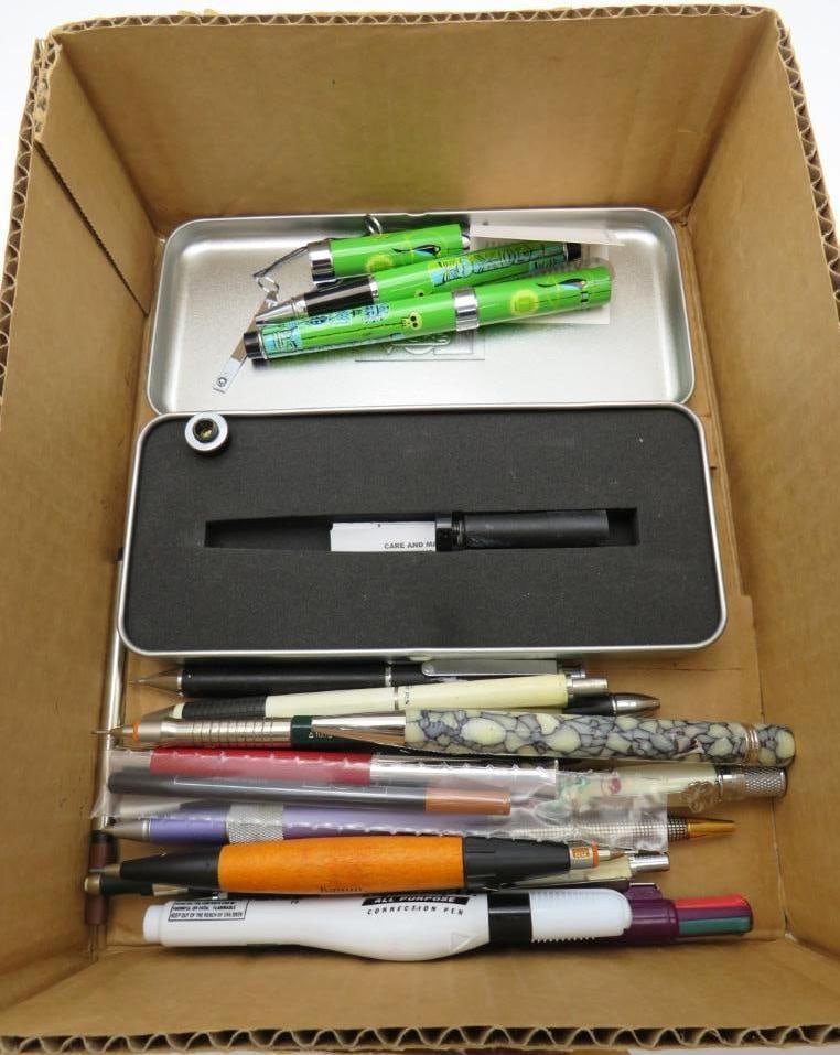 (16) Writing Instruments: Incl.: Faber-Castell, Fisher Tri Action, Parker; Yafa, Itoya, Acme