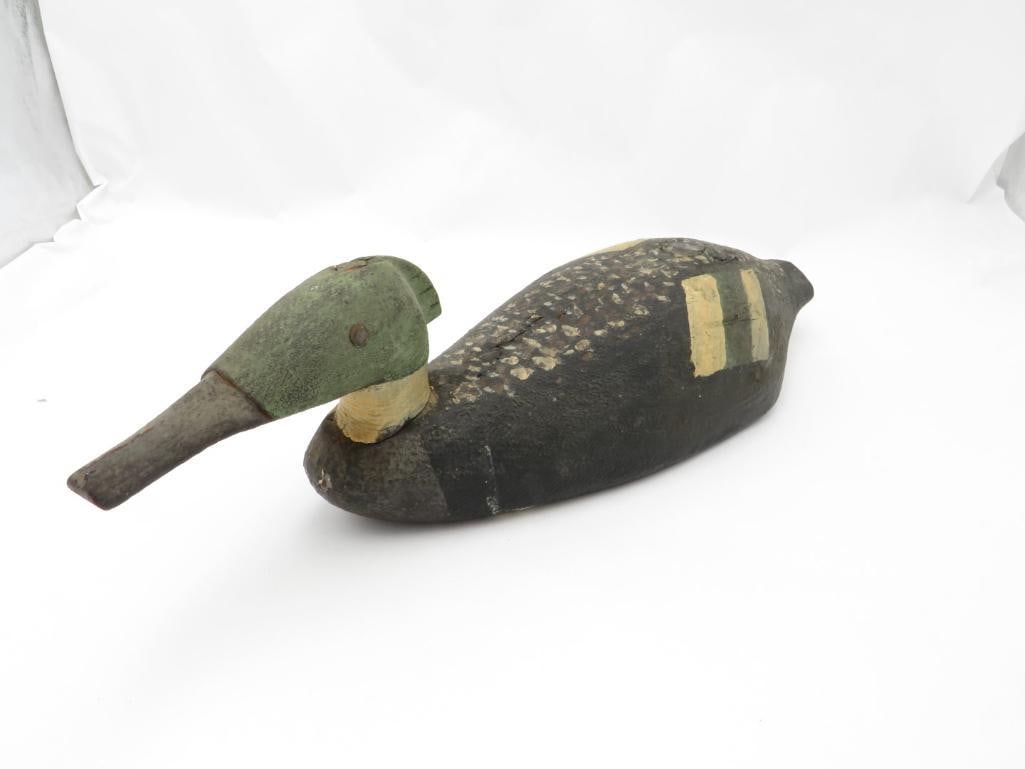 Antique Merganser Decoy: 21" in length