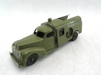 Hubley Kiddie Toy Bell Telephone Truck: Hubley Kiddie Toy Bell Telephone Truck