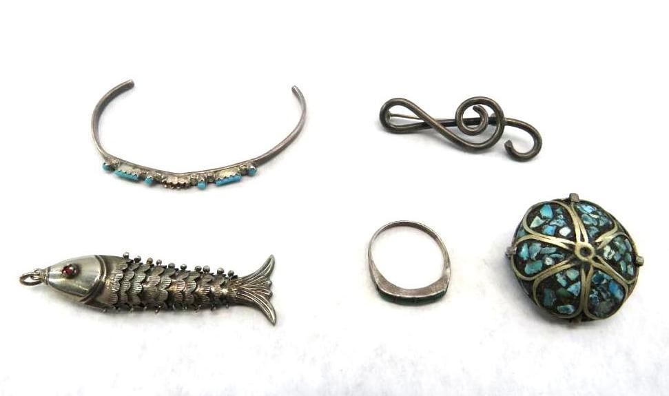 Sterling Silver Jewelry Lot: 21.9 grams total weight