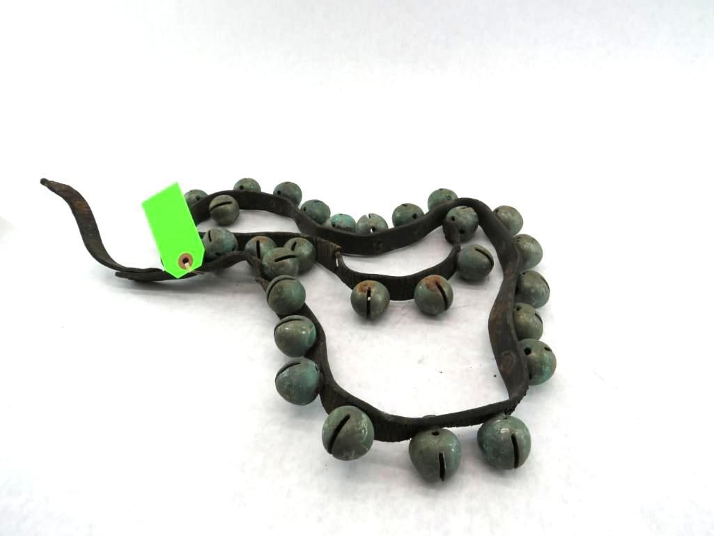 (32) Antique Sleigh Bells: (32) Antique Sleigh Bells