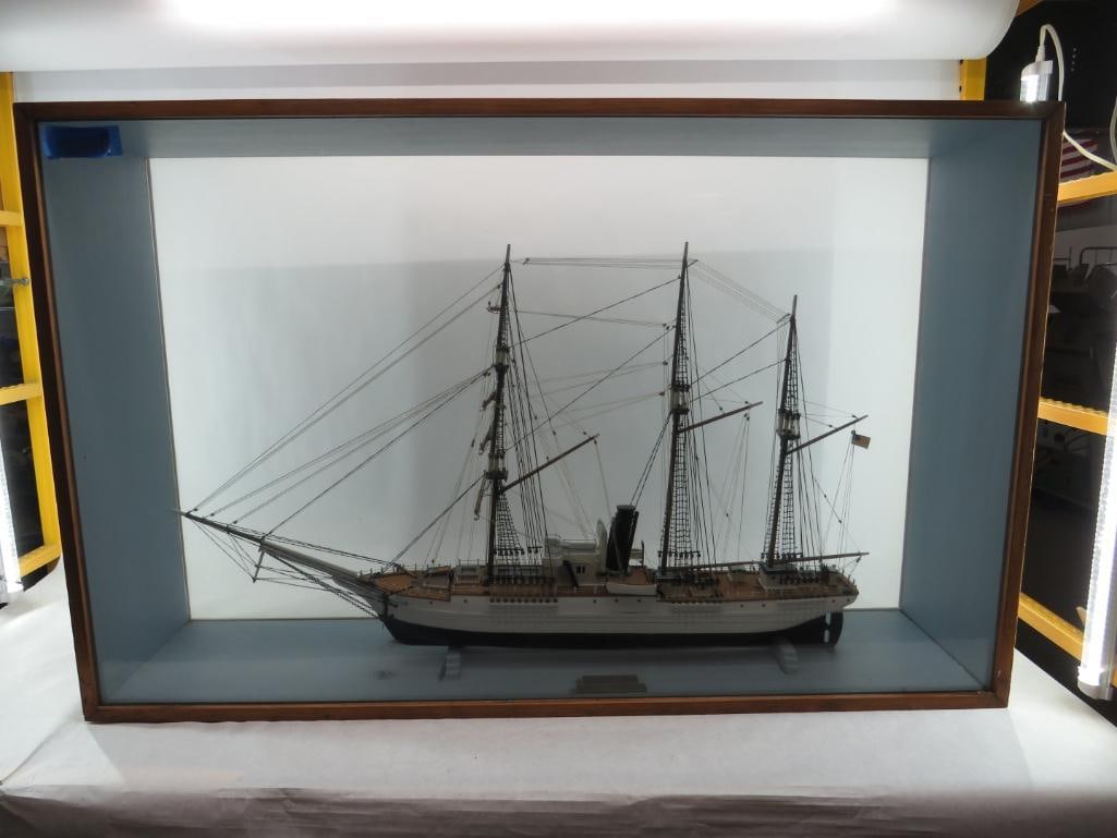 Vintage Wood Model Sailing Ship "Bear of Oakland" Admiral Byrd's Flagship (1 of 12)