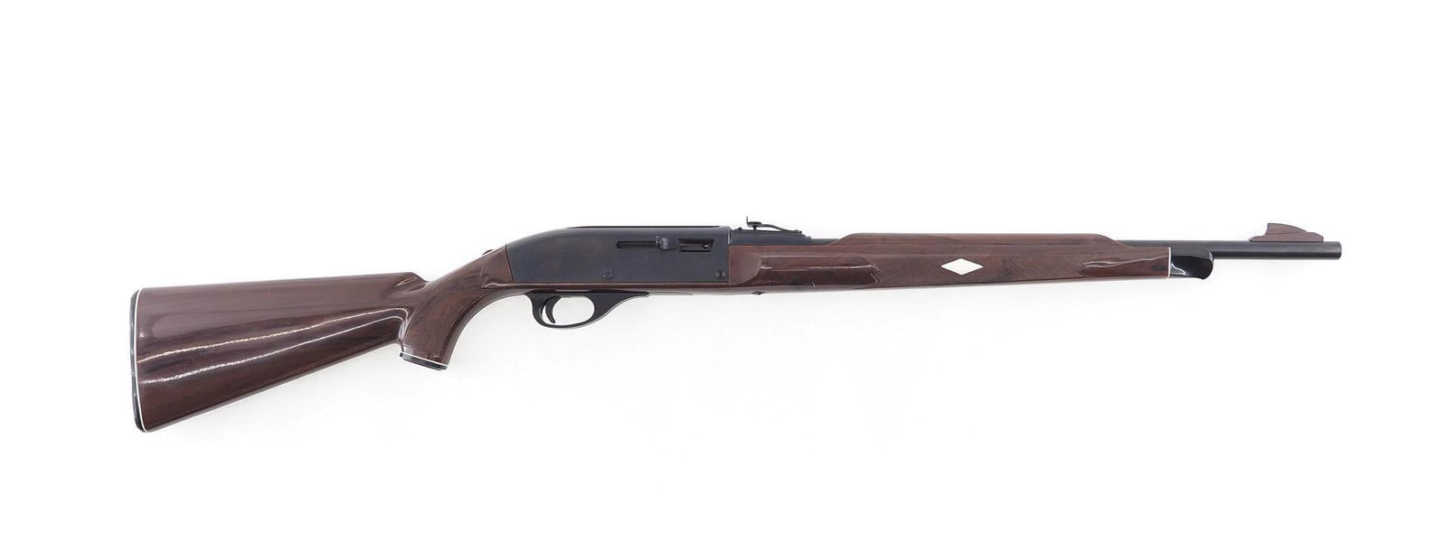 Remington Nylon 66 Semi-Automatic Rifle: s.n. A2162162 .22 LR, 19.5" barrel, Mohawk brown stock, in green Remington box. Modern (25-0462)