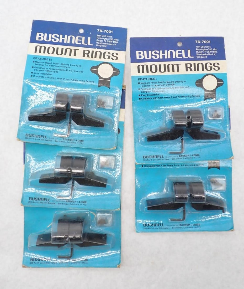 (5) Pairs of Bushnell 76-7001 Scope Mount Rings (1 of 3)