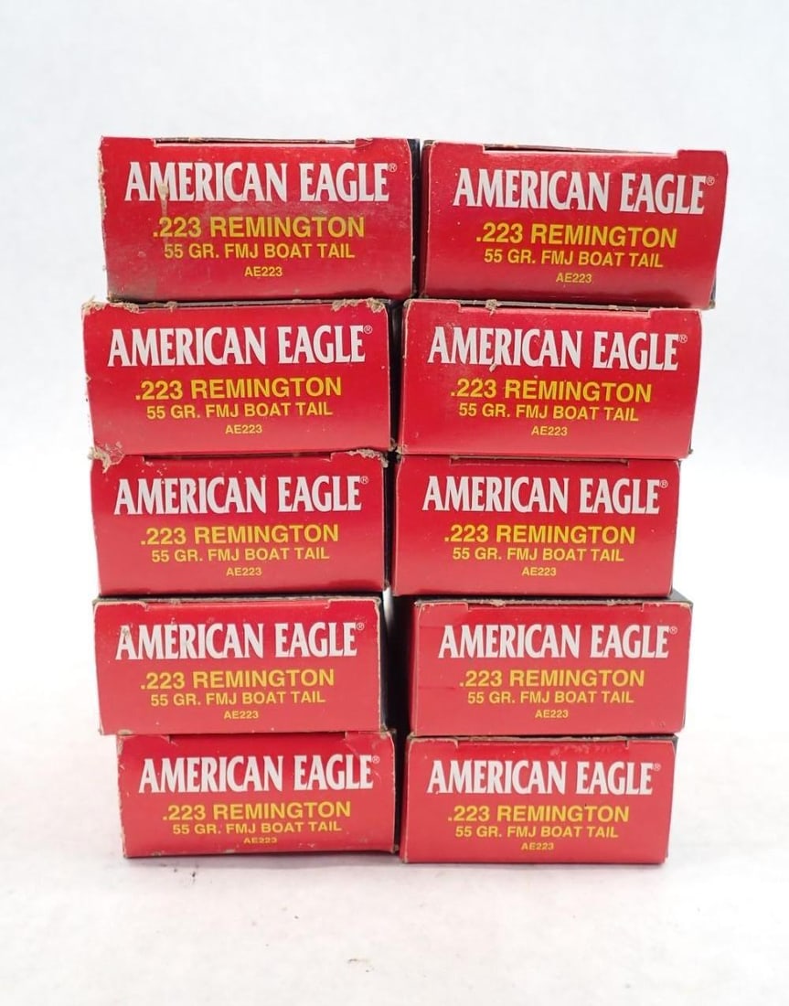 (10) Boxes of American Eagle .223 Remington Cartridges (1 of 5)