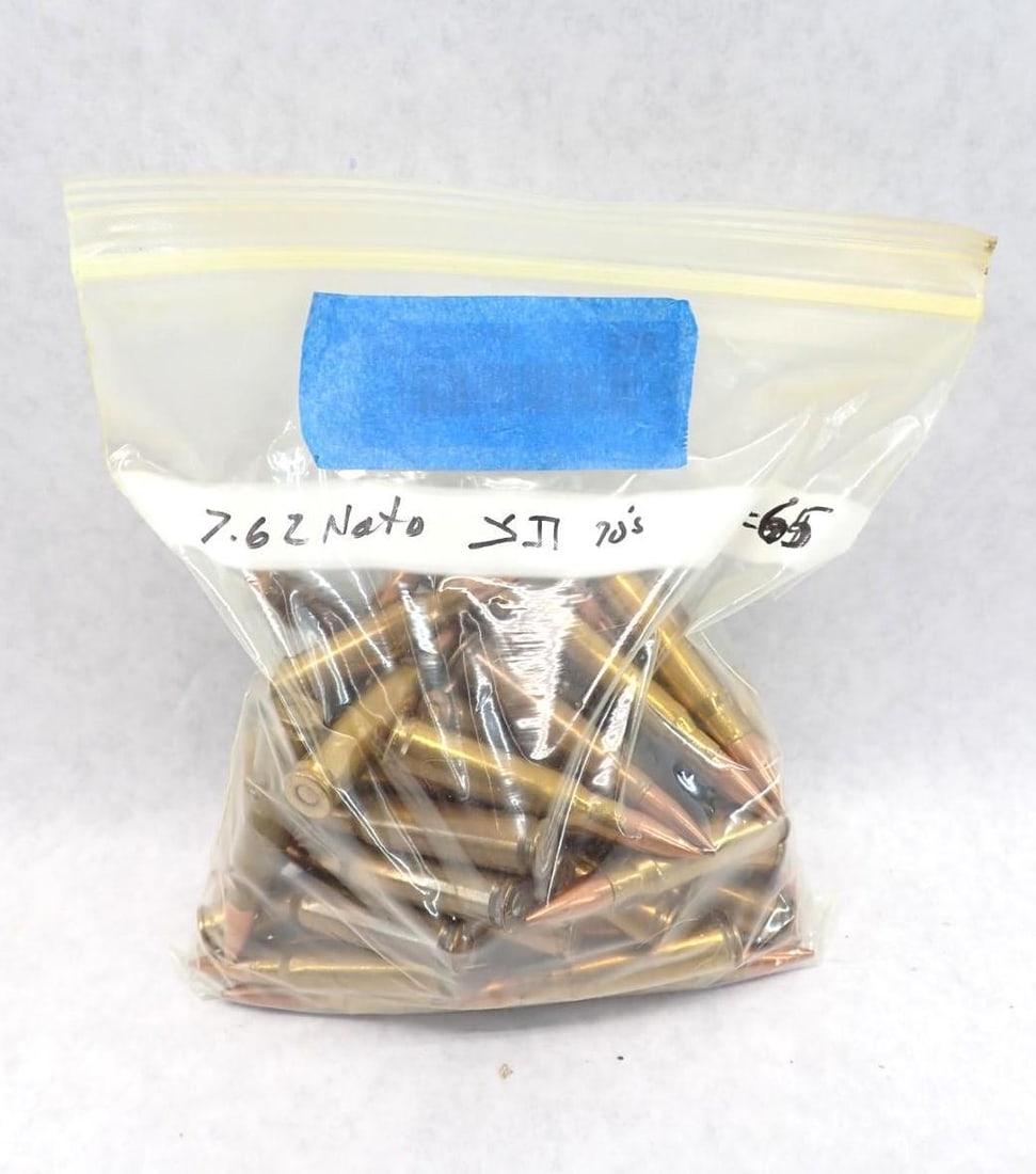 (65) Israeli 7.62 NATO Cartridges: (65) Israeli 7.62 NATO Cartridges