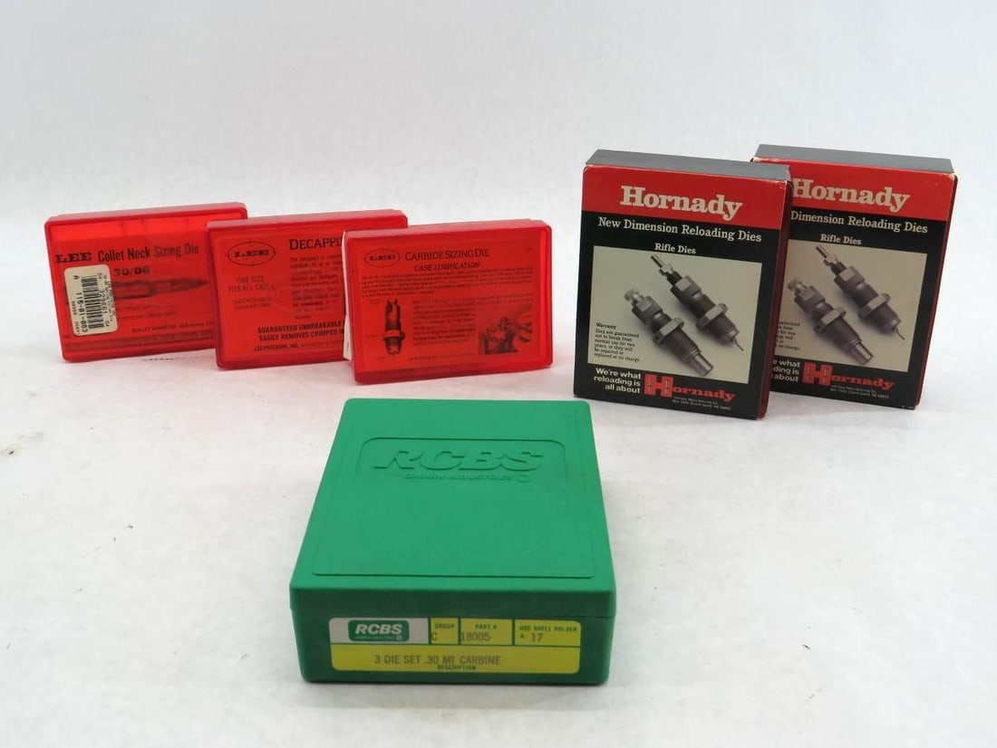 (3) Sets of Reloading Dies & Assorted Press Accessories (1 of 17)