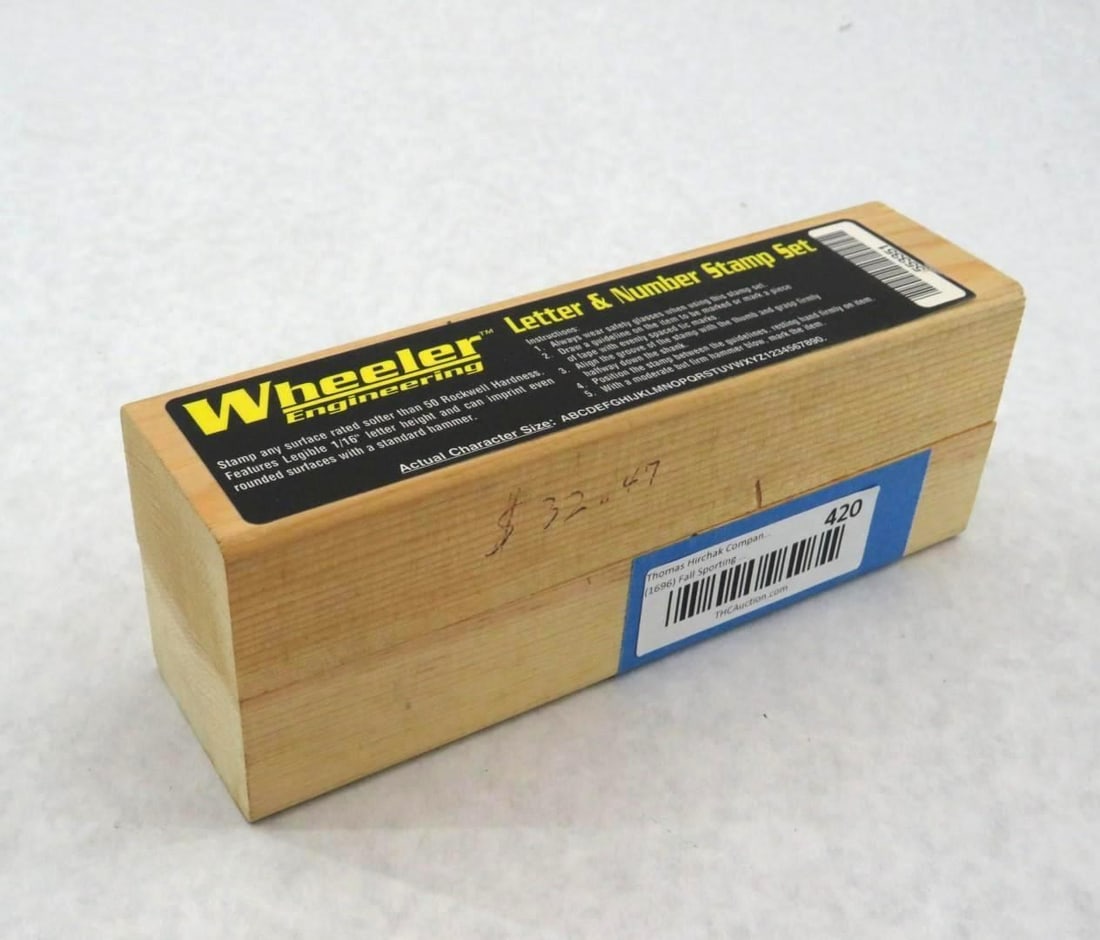 Wheeler Engineering Letter & Number Stamp Set (1 of 9)